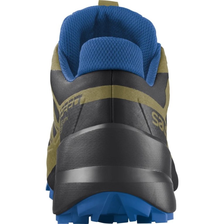 Tenis Para Trail Running Salomon Speedcross 5 GTX Hombre Negros Azules Verde Oliva | MX WQKX541